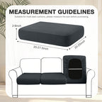 hyha 14Pcs Patio Cushion Covers, Stretch Outdoor Couch Cushion Covers