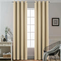 Yakamok Room Darkening Curtains 52x90 inch Length Beige-Living Room
