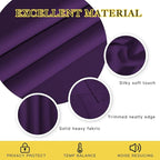 NICETOWN Blackout Curtains for Bedroom, Grommet Top Room Darkening Thermal Insulated Solid Window Treatments for Bedroom/Kids Room, Royal Purple, 2 Panels, W46 x L63
