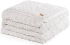 UGG Adalee Faux Fur Full/Queen Blanket for Bed, Soft Fuzzy Blanket, Warm Large Throw for Couch, Washable Full or Queen Bedding, Luxury Bedroom Decor, 90" x 90", Natural White