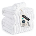 Bedsure Soft Cal King Size Blanket for Bed Bright White 102"x96"