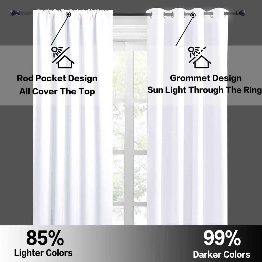 RYB HOME Short Curtains for Small Window Kitchen Bathroom Cafe RV Camper
