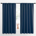 NICETOWN Blackout Curtains for Living Curtains, Moroccan Blue, Set of 2, 52 by 63 Inch, Window Treatment Blackout Curtain Panels, Home Decor Thermal Insulated Solid Drapes for Bedroom