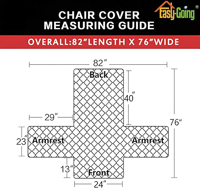Easy-Going Chair Sofa Slipcover Reversible Sofa Cover Water Resistant Couch Cover Furniture Protector Cover with Elastic Straps for Pets Kids Children Dog Cat (Chair, Ivory/Ivory)