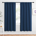 NICETOWN Blackout Curtains for Living Curtains, Moroccan Blue, 2 Panels, 42 by 72, Room Darkening Window Curtain Panels, Easy-Care Solid Thermal Insulated Draperies/Drapes for Daughter Room