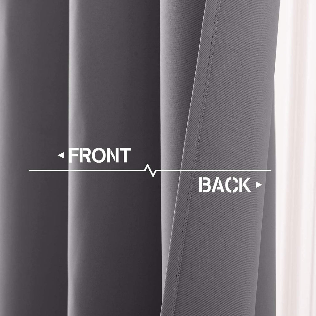 NICETOWN Kitchen Curtains Blackout Drapes for Basement Dorm, 42 W x 36 L
