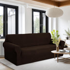 U-NICE HOME Oversized Stretch Couch Cover Slipcover, Chocolate