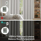Simplebrand Ava Natural Short 36 Inches Blackout Curtain 2 Panels Set, Half Window Rod Pocket Privacy Curtain Tiers for Kitchen, Curtains Blackout for Bathroom Shades, W40 x L36 Inch, Natural