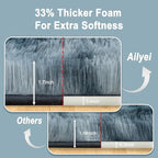 Soft Runner Rugs for Bedroom Hallways, 2x4 Tie-Dyed Blue Grey Fluffy Shag Throw Area Rug Non Slip for Bedside Dorm, Long Shaggy Furry Carpet for Nursery Living Room