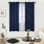 Deconovo Living Room Curtains 72 Inches Long, Blackout Curtains for Bedroom