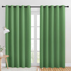 NICETOWN Room Darkening Draperies Window Curtain Panels, Forest Green, 2 Panels, W60 x L84 -inch, Thermal Insulated Grommet Room Darkening Curtains for Bedroom