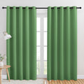 NICETOWN Blackout Draperies Curtains for Kids Room, Forest Green, Set of 2, 70 by 84 inches, Window Treatment Thermal Insulated Solid Grommet Blackout Drape Panels for Bedroom