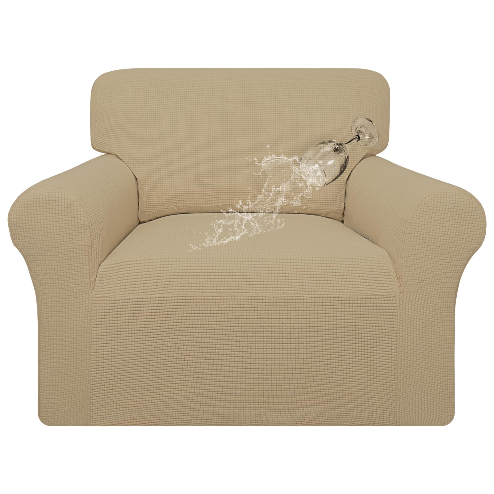 Easy-Going 100% Waterproof Chair Couch Cover, Stretch Jacquard Sofa Cover