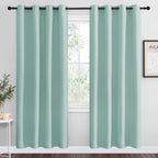 NICETOWN Cappuccino Blackout Curtains for Kitchen 55" w x 78" L 2 Panels