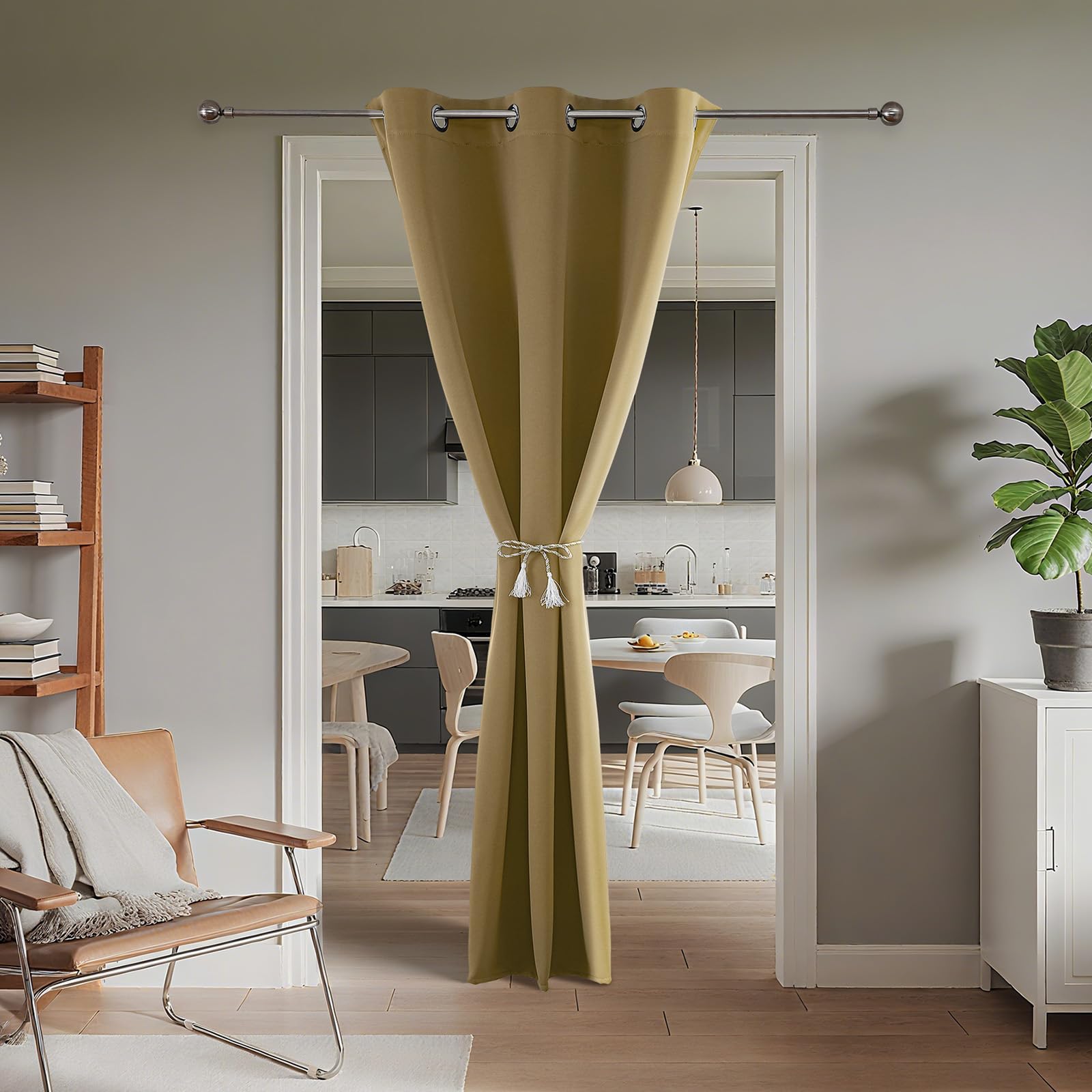 Joydeco Door Curtain Blackout Curtains for Doorway Privacy Closet Drapes