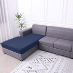 hyha Waterproof Sectional Couch Covers, Non Slip Sofa Couch Cushion Covers L Shape, Thick Stretch Jacquard Fabric, Washable Sofa Slipcovers with Elastic Bottom (1 Piece for Chaise XL, Navy)