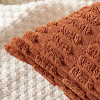MIULEE Fall Decorative Throw Pillow Covers 18x18 Dark Rust Pack of 2