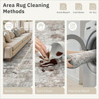Soalmost Abstratc Runner Rug 2x5 Washable Kitchen Entry Runners Pink/Grey
