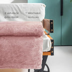 Exclusivo Mezcla Plush Fuzzy Fleece Throw Blanket Extra Large, Super Soft, Fluffy and Warm Blankets for Couch, Bed, All Season Use (50x70 Inches, Pink)