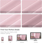 CUCRAF Light Pink Blackout Curtains Customize, Rod Pocket Room Darkening Curtain for Bedroom Living Room, Thermal Insulated Window Drapes 1 Panel (Custom Size, Color)