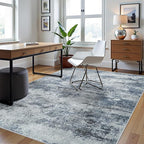 5x7 Area Rugs for Living Room Rug Washable: Abstract Tumble Large Rug for Dining Room Bedroom Carpet Non Slip 5 by 7 Indoor Modern Nursery Home Office Alfombras para Salas Modernas Blue Grey