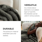 Bedsure GentleSoft Fluffy Olive Green Blankets Queen Size for Bed, Thick Sherpa Faux Fur Fleece Fuzzy Plush Winter Warm Soft Queen Blankets, Bedroom Olive Green Decor Cozy Gifts for Women Men, 90x90
