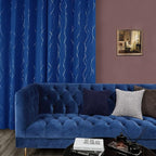 Deconovo Living Room Curtains 90 Inches Long, Blackout Curtains for Bedroom