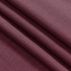 Nanspring Burgundy Linen Curtains 132 Inch Length for Living Room Light Filtering Semi Sheer Curtain Back Tab Vintage Boho Decor Drapes Floor to Ceiling High Window for Bedroom 52x132, 2 Panels