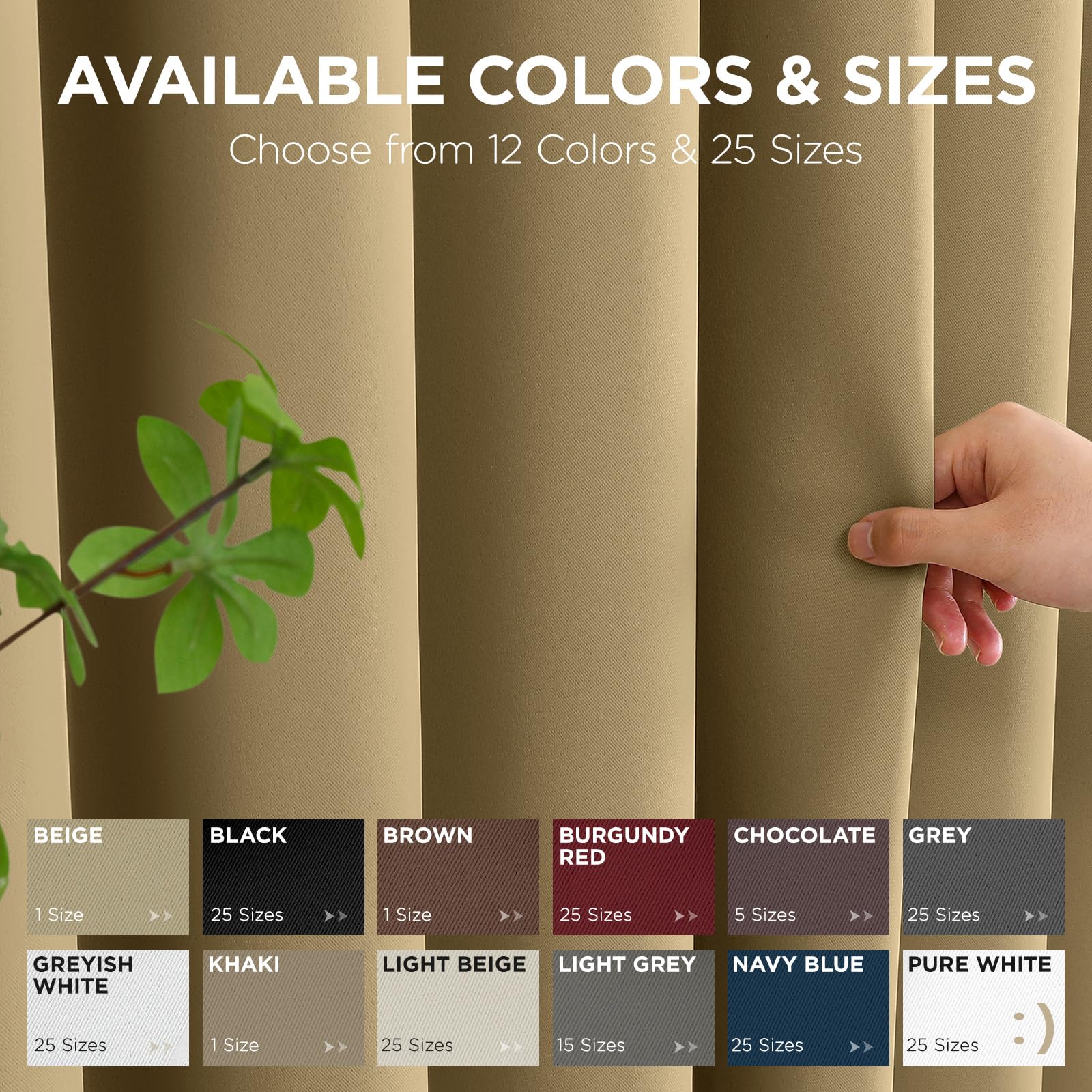 Joydeco Door Curtain Blackout Curtains for Doorway Privacy Closet Drapes