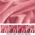 KMUSET Fleece Blanket Salmon Pink Lightweight Super Soft Cozy Fuzzy Bed Blankets Microfiber Factory Shop