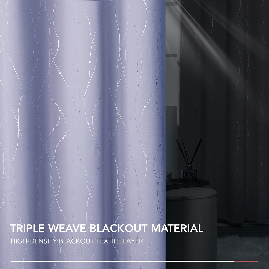 Deconovo Living Room Curtains 72 Inches Long, Blackout Curtains for Bedroom