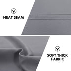 DWCN Blackout Curtains for Bedroom Living Room 42 x 63 Inch Long Grey