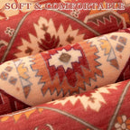SERISSA 2x3 Washable Non Slip Boho Small Area Rug for Entryway，Red