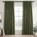 Topfinel Long Curtains for Living Room Custom 105 Inch,Sun Blocking Elegant Internet Farmhouse Curtains Burg for Bedroom Aesthetic Thermal Blackout Drapes Fabric Thick 2panels Back Tab Hooks Pleated