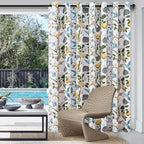 Topfinel Sliding Door Patio Floral Curtains & Drapes, Blackout Extra Wide Room Divider Large Coquette Vintage Farmhouse Country Hummingbird Patterned Grommet Curtains 1 Single Panels W100 x L84