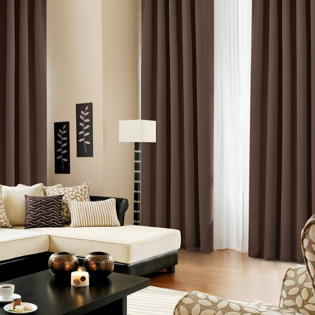 Deconovo Blackout Curtains for Bedroom, Living Room Curtains 84 Inches Long