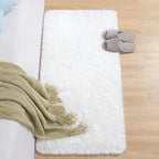 Chicrug Soft Runner Rug for Bedroom Living Room Plush Fluffy Rug 2x4 Feet, Shag Furry Runner Rug Carpet Non Shedding for Nursery Children Kids Girls Room Home Decorative, Cream