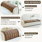 Couch Covers for Dogs Washable, Non Slip Couch Covers for Loveseat Sofa Pet Friendly, Soft Fuzzy Sofa Covers for Pet, Dog Couch Cover Furniture Protector(1PC,Dark Brown,27.6"x59.1")
