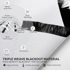 Deconovo Blackout Curtains, Thermal Insulated, W52 x L95 2 Panels, Back Tab, Machine Washable, Room-Darkening Drapes for Bedroom/Living Room Star White