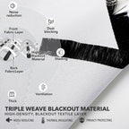 Deconovo Blackout Curtains for Bedroom, Living Room Curtains 84 Inches Long