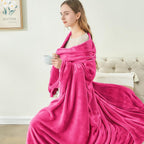 BEDELITE Fleece Blanket Hot Pink Valentines Throw Blanket for Couch & Bed, Luxury Plush Cozy Fuzzy Blanket 50" x 60", Super Soft Warm Lightweight Throw Blanket for Travel Camping