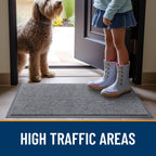 OLANLY 2-Pack Front Door Mats 71x23, Waterproof Heavy-Duty Doormats
