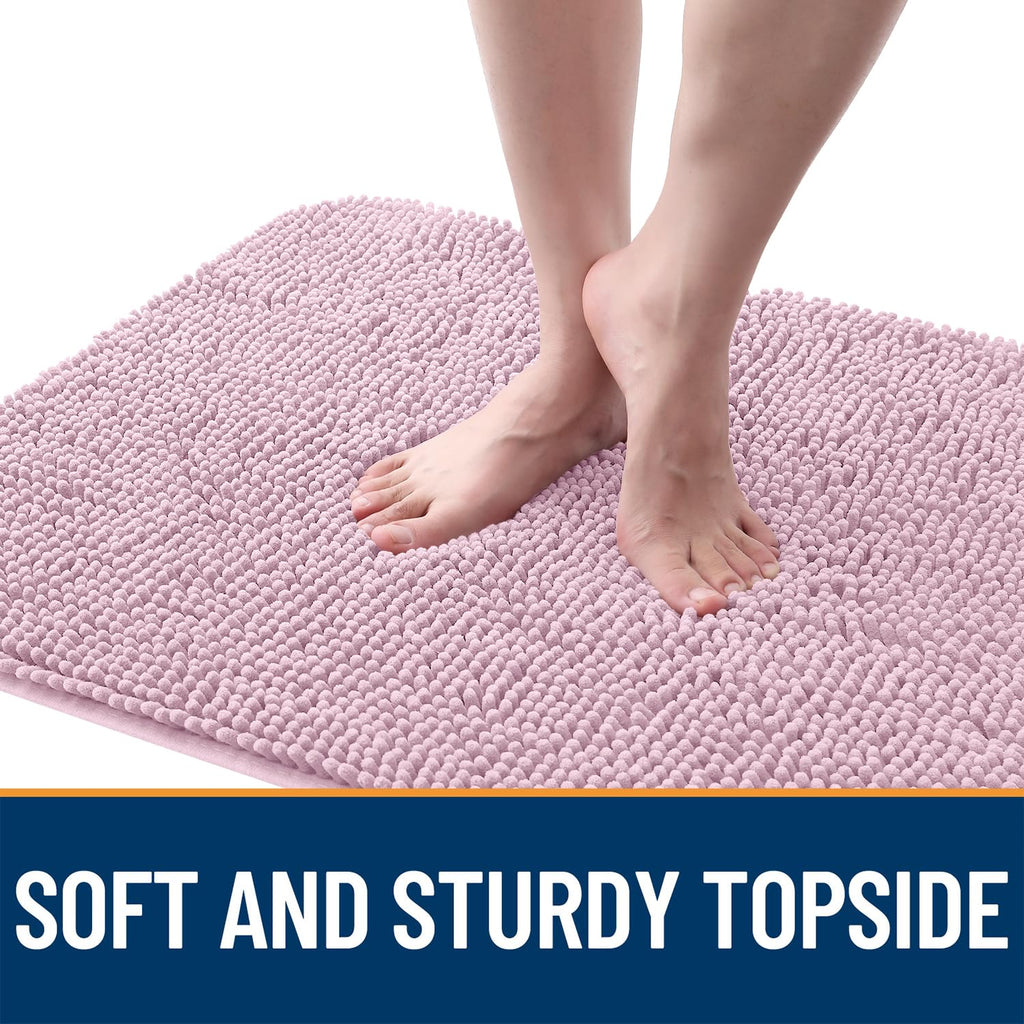 OLANLY Dog Door Mat for Muddy Paws 35x24, Super Absorbent Chenille Mud Mat