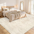 Luxturiy 8x10 Area Rugs Living Room: Bedroom Washable Carpet Beige/Brown