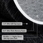 4x6 Ft Shag Black Rugs for Bedroom Living Room, Ultra Soft Fluffy Furry Area Rugs for Indoor Floor, Aesthetic Carpet for Kids Home Decor