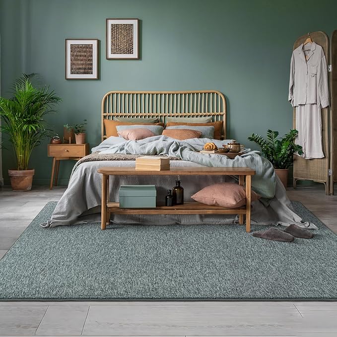 AROGAN Washable 5×7 Living Room Rug, Modern Area Rugs with Soft Memory Foam for Bedroom, Minimalist Non-Slip Indoor Floor Carpet for Dining Room Office Kids Playroom Decor, Grey