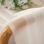 OWENIE Cream Sheer Curtains 78 inches Long 2 Panels Set for Bedroom Living Room, Soft Solid Living Room Sheer Curtain, Rod Pocket Light Filtering Curtains, 2 Pcs Each 42“ W x 78" L,Cream