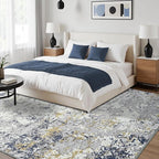 Toneed Washable 5x7 Area Rug with Non-Slip Backing for Living Room