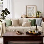 GIGIZAZA Taupe Velvet Pillow Covers 22x22 Decorative Pillows Pack of 2