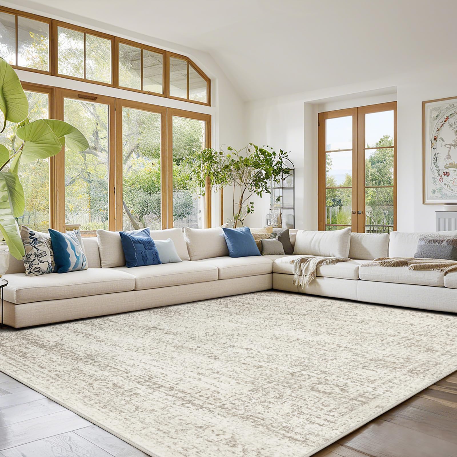 Washable Rugs 10x14 Area Rugs for Living Room,Bedroom,Dining Room Carpet